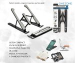 Support Pliable Pour Ordinateur Portable et Tablette Jusqu'à 15 Pouces - Gain De Place - 6 Niveaux De Réglage – Image 9