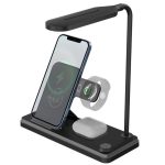 Lampe De Table LED Tactile Flexible Avec Chargeur Sans Fil Pliable HT-503 15 W Pour Téléphones Montres et Ècouteurs – Image 10