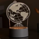 Veilleuse 3D En Forme Un Globe - LED - USB Power - Lampe Décoratif – Image 10
