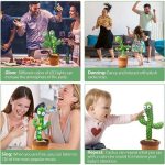 Jouet Cactus Parlant Dansant – Jouet Cactus Ensoleillé Parlant – Répétition De Chant – 120 Chansons Pour Enfants – 15 Secondes – Enregistrez Votre Voix – LED – Image 11