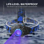 Lampe Torche UV Violette - 395 Nm - Alimentée Par USB - Rotative - 4 Modes D'éclairage LED - Avec Batterie Intégrée – Image 9