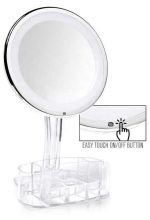 Miroir De Maquillage Multifonctionnel - Avec Éclairage LED - Tactile - 3 Modes -  Avec Boîte à Cosmétiques et à Bijoux – Image 5