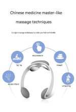 Masseur De Cou Électrique EMS à Impulsions - Massage Du cou - Sans Fil Avec Chaleur Des Tissus Profonds – Image 2