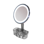 Miroir De Maquillage Multifonctionnel - Avec Éclairage LED - Tactile - 3 Modes -  Avec Boîte à Cosmétiques et à Bijoux – Image 4