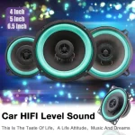 lot de 2 Baffles - Caisson De Basses Universel De Haute Qualité - HiFi Car Coaxial - Universal Car Audio - 13cm – Image 2
