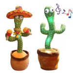 Jouet Cactus Parlant Dansant – Jouet Cactus Ensoleillé Parlant – Répétition De Chant – 120 Chansons Pour Enfants – 15 Secondes – Enregistrez Votre Voix – LED – Image 10