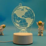 Veilleuse 3D En Forme Un Globe - LED - USB Power - Lampe Décoratif – Image 8