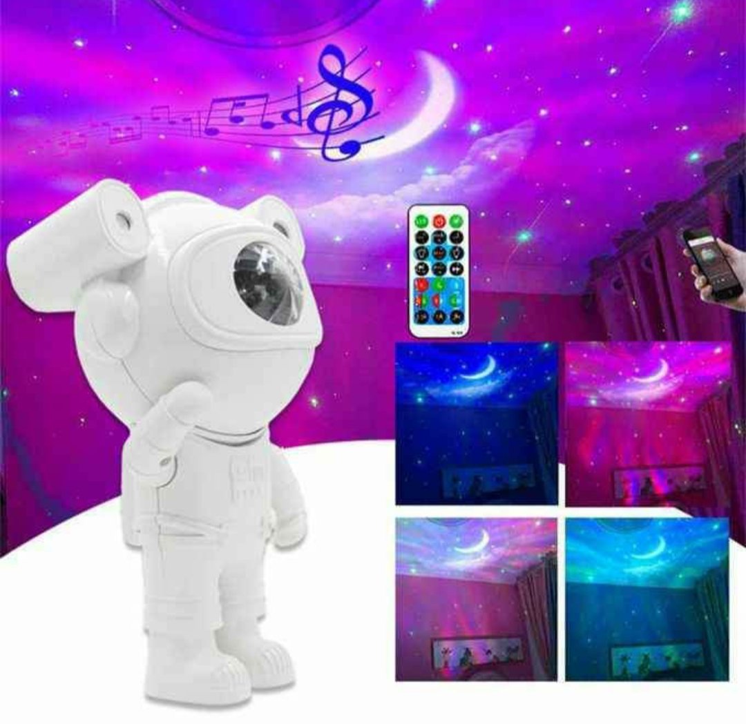 IMG-20241020-WA0011.jpg Projecteur LED Nébuleuse - Projection Ciel - Bluetooth Avec Télécommande - Décoration – Image 1