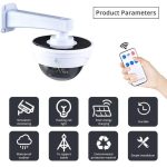 Lampe Solaire Antivol - Étanche - 12 V - Avec Caméra à Autorisation Simulée - Détecteur de Mouvement Avec Télécommande