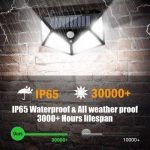 Pack de 4 Lampe Solaire Avec Détecteur De Mouvement - 3 Modes - Étanche – Image 9