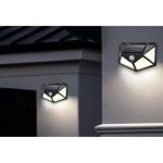 Pack de 4 Lampe Solaire Avec Détecteur De Mouvement - 3 Modes - Étanche – Image 4