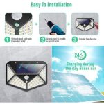 Pack de 4 Lampe Solaire Avec Détecteur De Mouvement - 3 Modes - Étanche – Image 2
