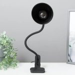 Lampe De Bureau Flexible Avec Pince Et Interrupteur - Prise - Noir – Image 7