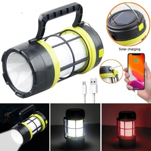 IMG-20241102-WA0055-1.jpg Lanterne De Camping Solaire à Led - USB - Multifonction - Waterproof - Éclairage D'urgence – Image 1