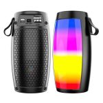 Haut Parleur Sans Fil - Bluetooth - Rechargeable - Led - Noir – Image 2