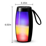 Haut Parleur Sans Fil - Bluetooth - Rechargeable - Led - Noir – Image 4