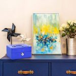 Métal Cach Box - Caisse à Monnaie - Coffre Fort + 2 Clés - 200*160*90 mm - Bleu – Image 9