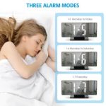 Horloge Numérique Avec Projecteur 180° - Écran Miroir Led - 3 Modes – Image 4