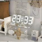 Horloge Digital Led 3D - Affichage 24 et 12 Heures - Alarme Snooze - Température – Image 13