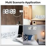 Horloge Digital Led 3D - Affichage 24 et 12 Heures - Alarme Snooze - Température – Image 12