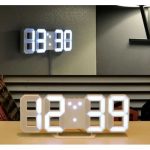 Horloge Digital Led 3D - Affichage 24 et 12 Heures - Alarme Snooze - Température – Image 10