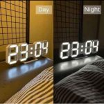 Horloge Digital Led 3D - Affichage 24 et 12 Heures - Alarme Snooze - Température – Image 9