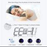 Horloge Digital Led 3D - Affichage 24 et 12 Heures - Alarme Snooze - Température – Image 7