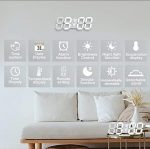 Horloge Digital Led 3D - Affichage 24 et 12 Heures - Alarme Snooze - Température – Image 2