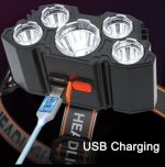 Lampe Frontale Professionnelle - Étanche - Rechargeable USB – Image 7