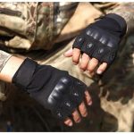 Gants Tactiques Demi-Doigt De Haute Qualité - Multifonctions - Noir