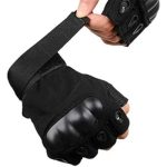 Gants Tactiques Demi-Doigt De Haute Qualité - Multifonctions - Noir – Image 6