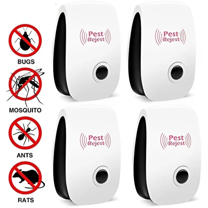 IMG-20241105-WA0103.jpg Pack De 4 Appareils Répulsif Ultrasonique - Anti Rats & insectes – Image 1