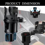 Support Gobelet Voiture Universelle Multifonction 2 en1 – Image 2