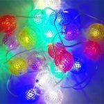 Guirlande lumineuse Boules D'ananas - Multicoleurs - 8 Modes - Étanche - 10 M - 100 Led - 220 V - Double Fiche – Image 7