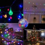 Guirlande lumineuse Boules D'ananas - Multicoleurs - 8 Modes - Étanche - 10 M - 100 Led - 220 V - Double Fiche – Image 3