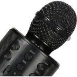 Micro karaoké Sans Fil et Haut-Parleur - Bluetooth - Rechargeable - Noir – Image 3