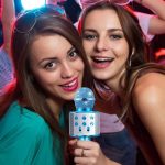 Micro karaoké Sans Fil et Haut-Parleur - Bluetooth - Rechargeable - Bleu – Image 4