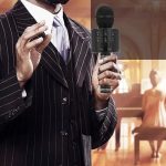 Micro karaoké Sans Fil et Haut-Parleur - Bluetooth - Rechargeable - Noir – Image 6