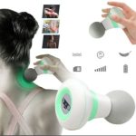 Pistolet De Massage Portable à 6 Vitesses - Rechargeable - Gris et Vert 