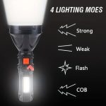 Lampe Torche Lanterne Multifonction - Rechargeable USB - 4 Modes - Strong Light – Image 2
