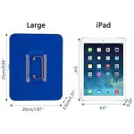 Métal Cach Box - Caisse à Monnaie - Coffre fort - Boîte De Rangement Avec 2 Clés - 250 x 200 x 90 mm - Bleu – Image 4