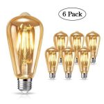 Lot de 6 Ampoule Led Décoratif - Lampe Filament Vintage - E27