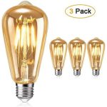 Lot de 3 Ampoule Led Décoratif - Lampe Filament Vintage - E27