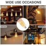 Lot de 3 Ampoule Led Décoratif - Lampe Filament Vintage - E27 – Image 5