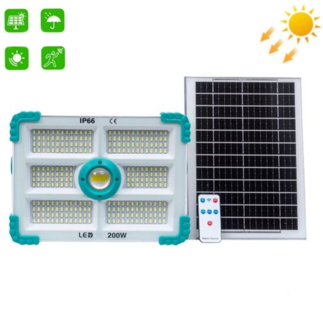 IMG-20241110-WA0061.jpg Spot à Énergie Solaire - Unité Séparée - Télécommande - 100 W – Image 1