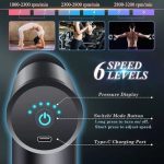 Pistolet De Massage Des Tissus Profonds - 4 Accessoires Pour Différentes Zones Du Corps - Rechargeable - Vert – Image 7