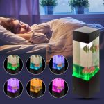 Lampe à Lave - Méduses Multicolores - Veilleuse Changeante Pour Aquarium - 5 Lumières