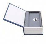 Coffre-Fort Créatif En Forme Livre - Avec 2 Clés - 11.4/8.4/5 Cm - Bleu – Image 6