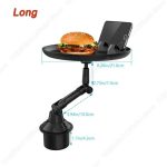 Support Pour Téléphone Portable – Réglable Pour La Plupart Des Véhicules – Support De Verre De Voiture – Table à Manger Universelle – Bras Oscillant à 360 Degrés – Image 3