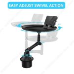 Support Pour Téléphone Portable – Réglable Pour La Plupart Des Véhicules – Support De Verre De Voiture – Table à Manger Universelle – Bras Oscillant à 360 Degrés – Image 5
